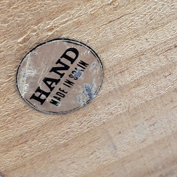 Vintage Carafe Bottle Hand Made Brown Amber  Glass Wicker Boho - Picture 13 of 16